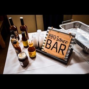 BBQ sauce bar sign